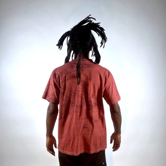 1991 Vintage Map Tee Rhode Island / Massachusetts - Picture 2 of 2